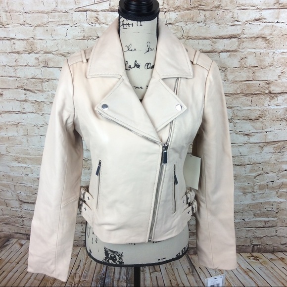 London Fog Jackets & Blazers - New London Fog Leather Motorcycle Jacket XS